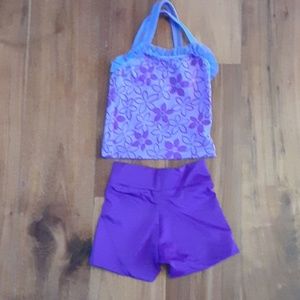 Purple dance outfit